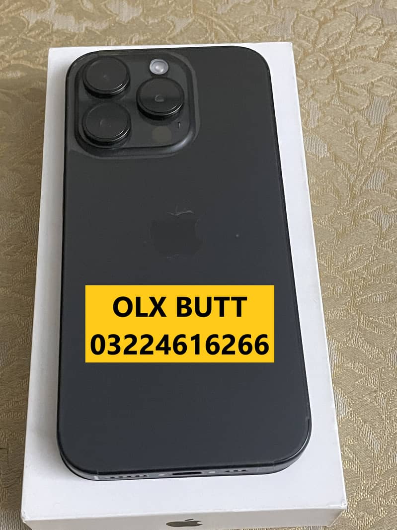 Apple iPhone 15 Pro 10/10 condition open box 1 cycle count 100%BH 2