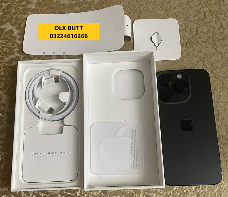 Apple iPhone 15 Pro 10/10 condition open box 1 cycle count 100%BH 10