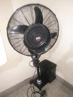 water pedestal fan