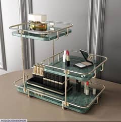 Stylish golden Mackup organizer