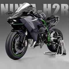 Diecast car, bike, kawasaki ninja h2r, Rc car, metal car, metal body