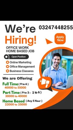 Online work available for male femal and student