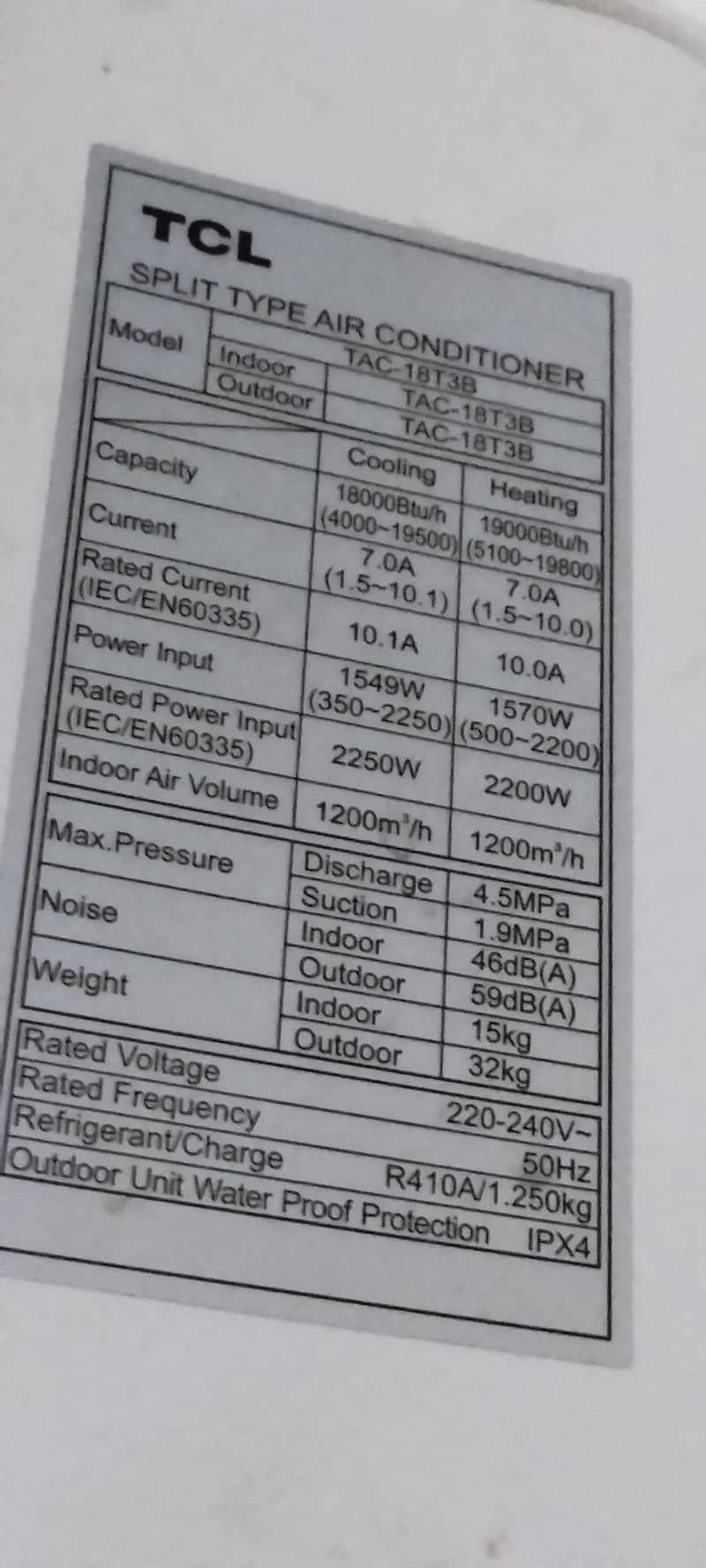 TCL Ac 7
