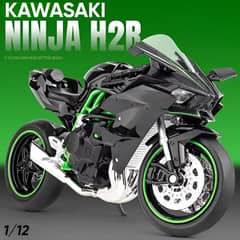 Diecast car, bike, kawasaki ninja h2r, Rc car, metal car, metal body