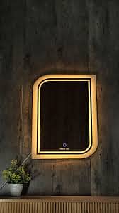 Light mirror with sensor
