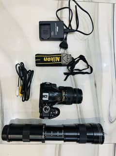 NIKON D3300 with KIT LENS + TELESCOPE LENS