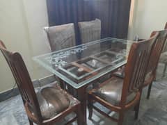 Dining table with 6 chairs