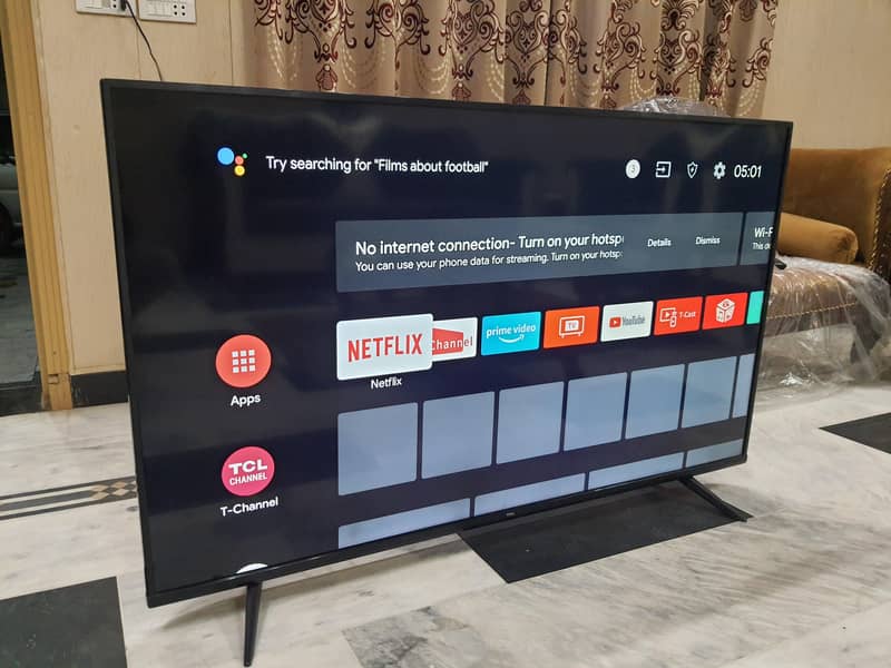 Tcl android led 4k 50" Neat condition No Fault used in Home (call me) 0
