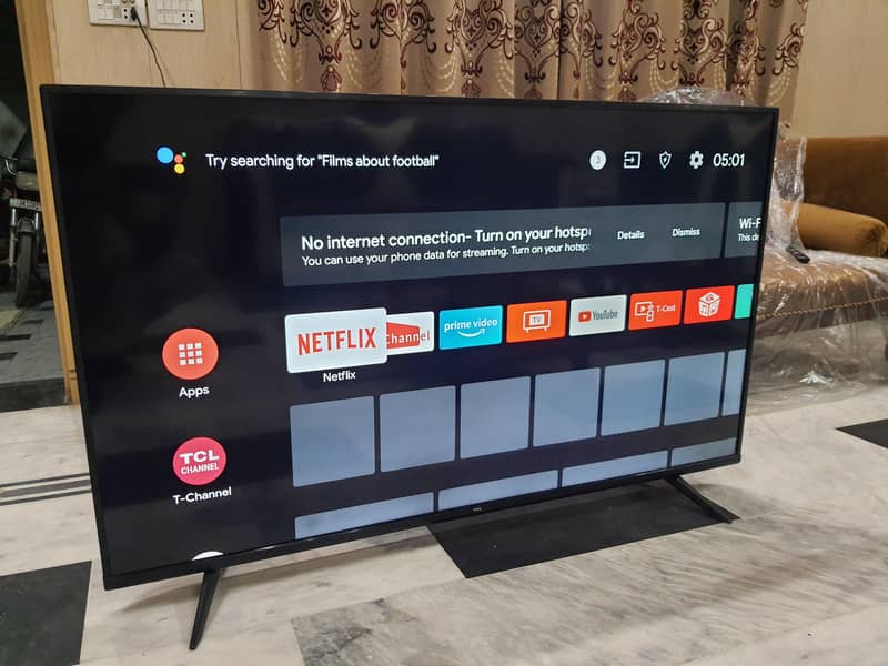 Tcl android led 4k 50" Neat condition No Fault used in Home (call me) 1