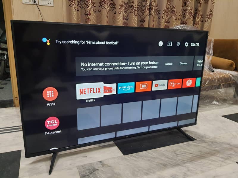 Tcl android led 4k 50" Neat condition No Fault used in Home (call me) 2