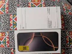 iPhone 16 pro max 256gb PTA approved