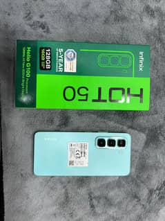 infinix hot50 just box open 8+8/128 full warranty