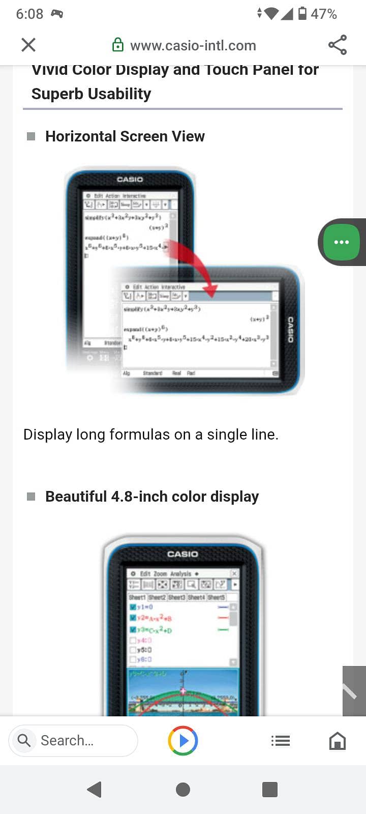 CASIO FX CP 400 CLASS PAD II 4