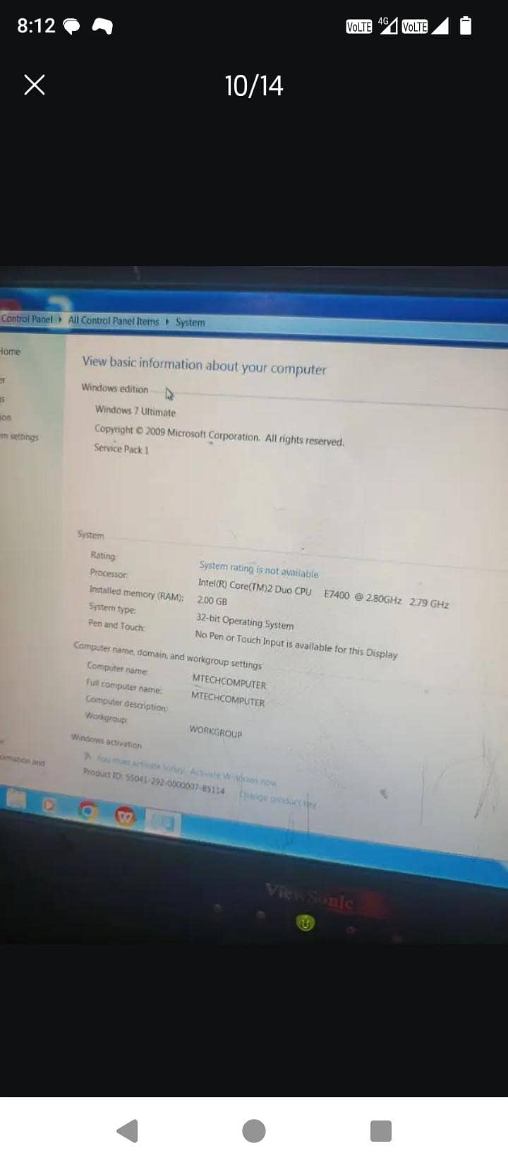 computer and table 2
