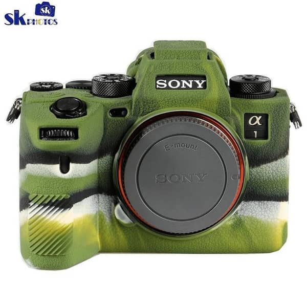 Camera Case for Sony A74 A7M4 A7IV- Protective Silicone DSLR Skin Cover, Detachable Cage, Shockproof, Dustproof