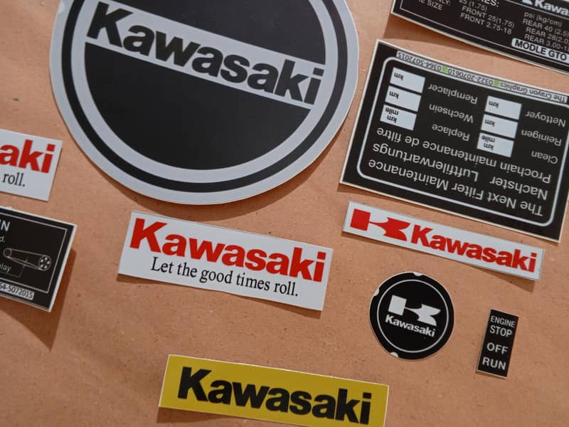 Kawasaki GTO Engine Sticker kit Vinyle 4