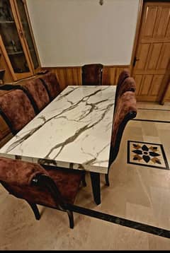 8 chairs and dinning table