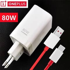 OnePlus 80 watt charger with type c cable