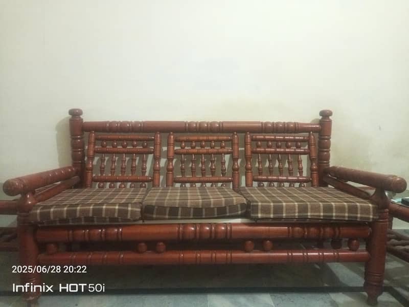 Sofa Set  ( Peerha Set ) with Tables & Cushions 0