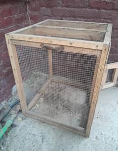 Strong & Heavy wooden cage