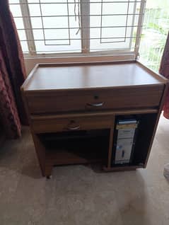 Computer Trolly Wood Table