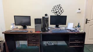 2 Premium Office Desks with Drawers – Sleek, Sturdy & Ready to Work