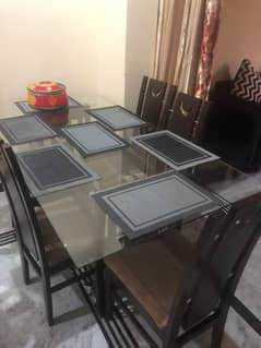 Big Dining Table with 6 chairs