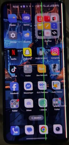OnePlus 8T  Mobile 90 FPS green line at sight