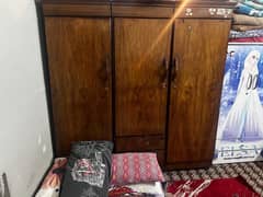 Solid Wooden Wardrobe For Sale one in three  - Excellent Condition