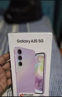 galaxy a35 box pack condition brand new all accessories 8/ 256 gb