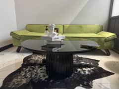 2 seater sofa with centre table