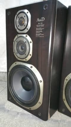 A&D (Akai) SS‑730 Vintage Japanese Speakers – 100% Genuine