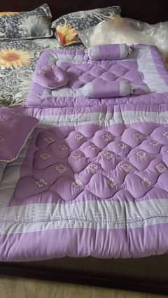 7pcs Fancy & Stylish Baby Bedding Set -- Blue Stars