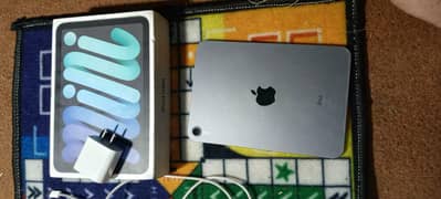 ipad mini 6 64gb with box and original charger fingerprint ok
