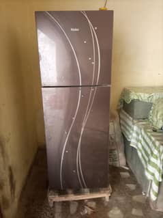 haier refrigerator  glass door