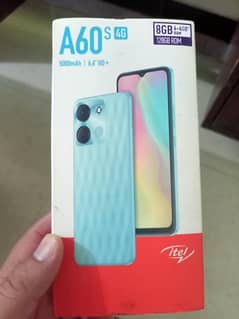 Itel A60s Ram 4+4 8 GB Rom 128 Gb