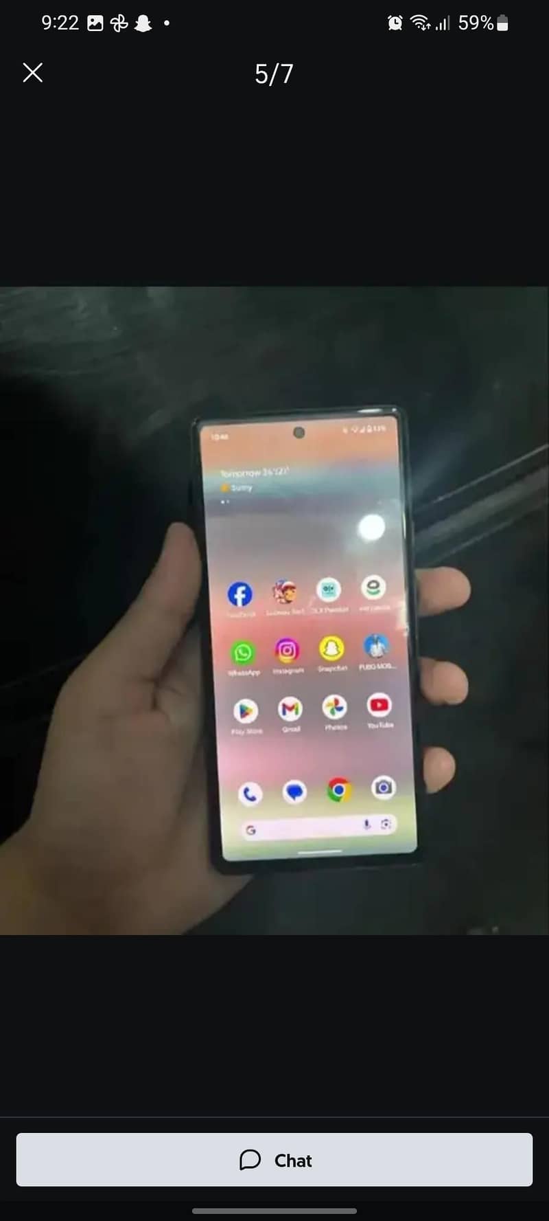 Google pixvel 6a . 10/10 just box open condition . non pta . only cash 4