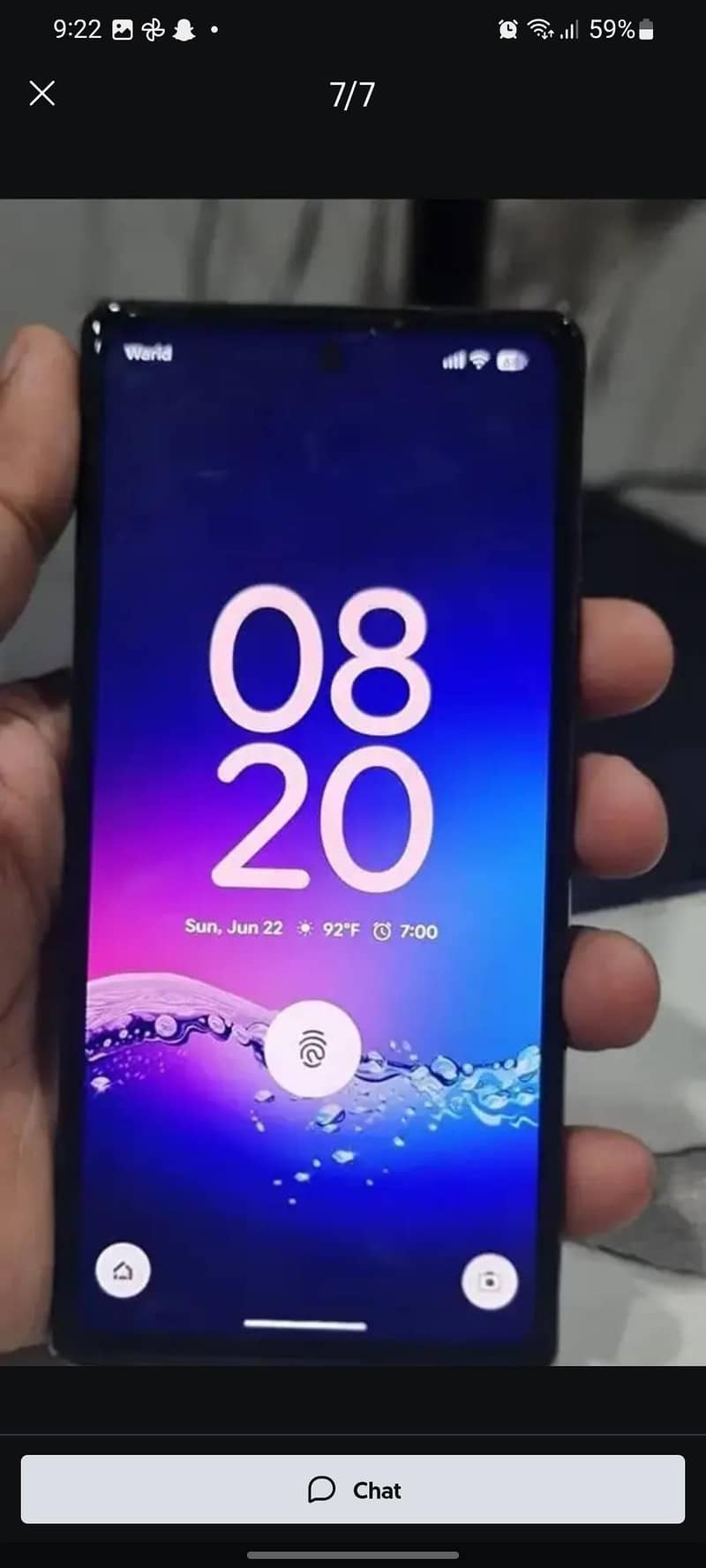 Google pixvel 6a . 10/10 just box open condition . non pta . only cash 7