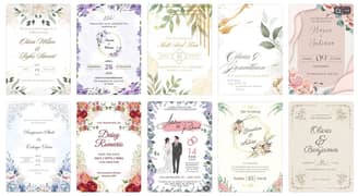 Wedding Card, Flowers Cards, Wedding Cards, Invitation Cards