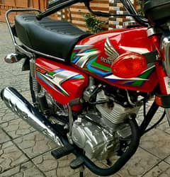 Honda CG 125 2023 Red Fabulous Lush Condition Genuine