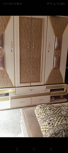BED. wardrobe. dressing. devider iron stand