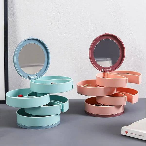 4 Layer Jewelry Box With in built Mirror Design Multi 4 layer 1