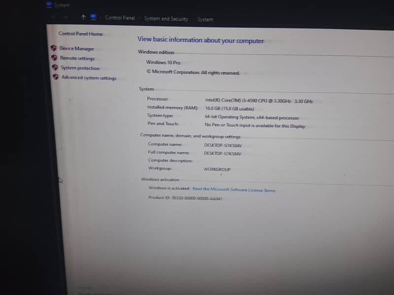 PC gaming i5 4th generation with 2 gb graphics card. wireless keyboard 3