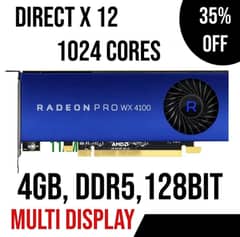 AMD RADEON WX4100 PRO  [4GB,GDDR5,128BIT,DX12] GRAPHIC CARD