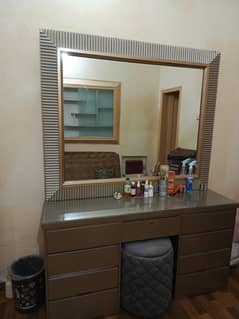 Dressing table with stool