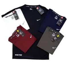 Plain Stretchable Dri-Fit T-shirts