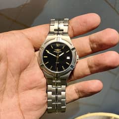 Charles vogele auto charge titanium watch with seiko kinetic movement
