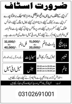 Online And Offline Office Work Available Part time And Full Time