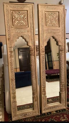 Shisham wood mirror frames Price 25 K each Location Dha Khi