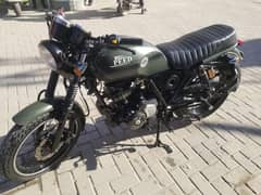 hi speed cafe racer green